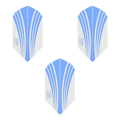 Viper V-100 Flights Oryx Slim Blue/White Dart Flights