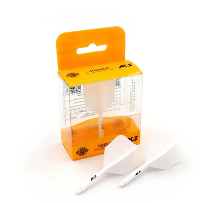 CUESOUL ROST AK5 Integrated Dart Shaft & Flight - Big Wing Shape - Short - White