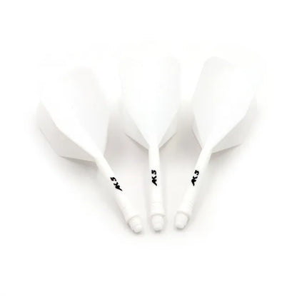 CUESOUL ROST AK5 Integrated Dart Shaft & Flight - Big Wing Shape - Short - White
