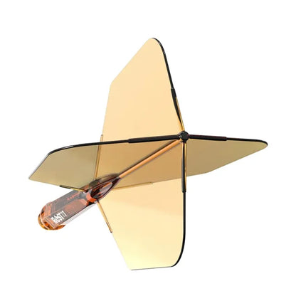 CUESOUL ROST 77 Integrated Dart Shaft & Flight - Big Wing Shape - Short- Transparent Orange