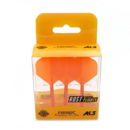 CUESOUL ROST AK5 Integrated Dart Shaft & Flight - Standard Shape - Medium - Orange