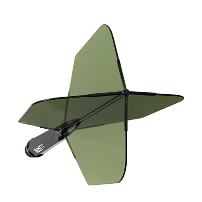 CUESOUL ROST 77 Integrated Dart Shaft & Flight - Big Wing Shape - Medium - Transparent Dark Green