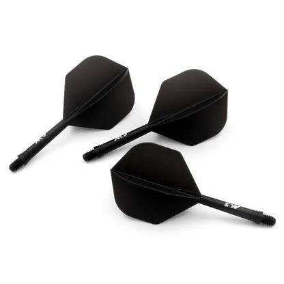 CUESOUL ROST AK5 Integrated Dart Shaft & Flight - Standard Shape - Medium - Black