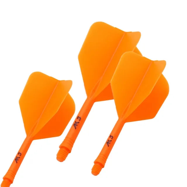 CUESOUL ROST AK5 Integrated Dart Shaft & Flight - Big Wing Shape - Short - Orange