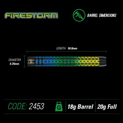 Winmau Firestorm 18 gram barrel/20 gram full 90% Tungsten alloy SOFT TIP