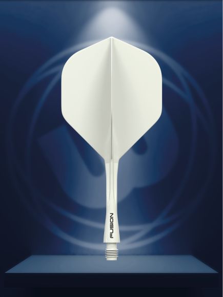 Winmau Fusion Integrated Flight & Shaft Solid White Intermediate
