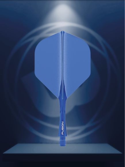 Winmau Fusion Integrated Flight & Shaft Short - Azure Blue