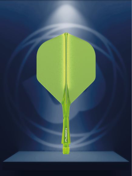 Winmau Fusion Integrated Flight & Shaft Fluoro Yellow Short