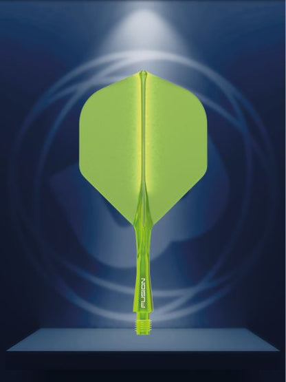 Winmau Fusion Integrated Flight & Shaft Fluoro Yellow Short