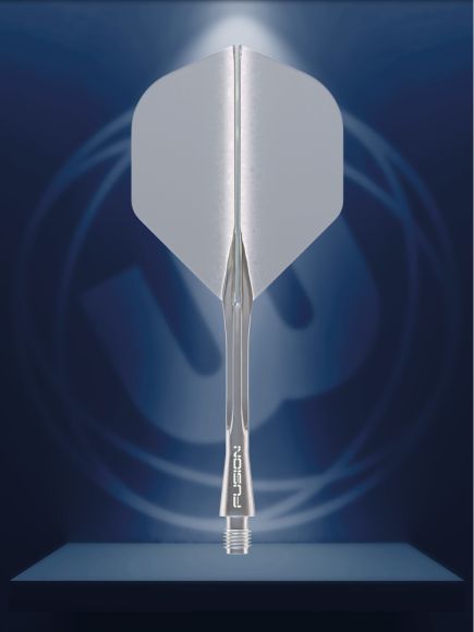 Winmau Fusion Integrated Flight & Shaft Solid Smoke Grey Medium