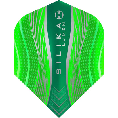 Harrows Silika Lumen - Patented Tough Crystalline Coated Green - No6 Standard Dart Flights