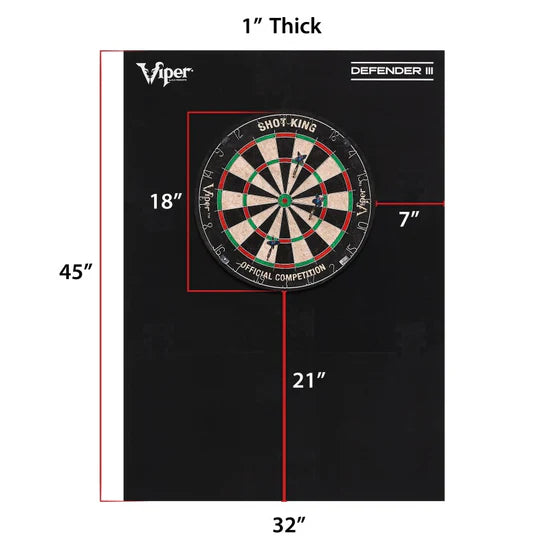 Protège Mur Pour Cible Fléchettes - Tapis Noir Amovible 60x60cm Ou 60x90cm, Protection Murale Dart Board