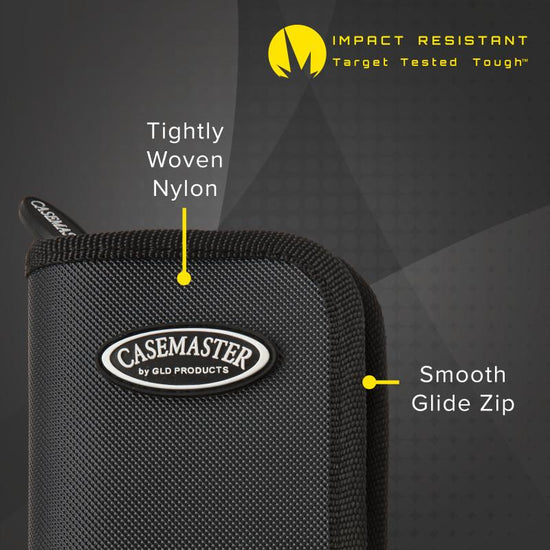 Casemaster Deluxe Black Nylon Dart Case