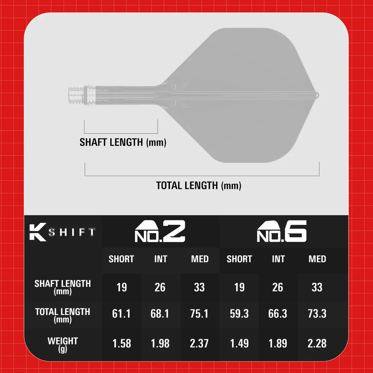 Target K-Shift Flight System No. 6 Short White