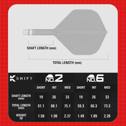 Target K-Shift Flight System No. 6 Short White