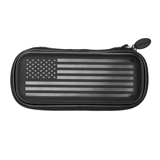 Casemaster Sentry Dart Case American Flag Monochrome