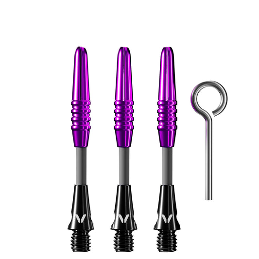 Viper Carbon Fiber Dart Shafts - Short - Purple