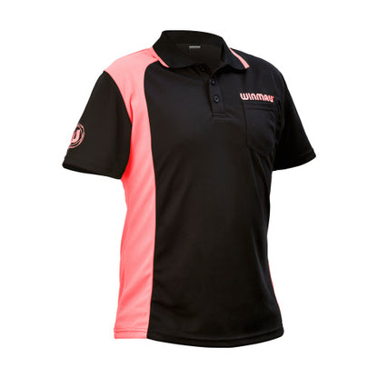 Winmau Wincool 2 Dart Shirt - Black/Pink - Double Extra Large (2XL)