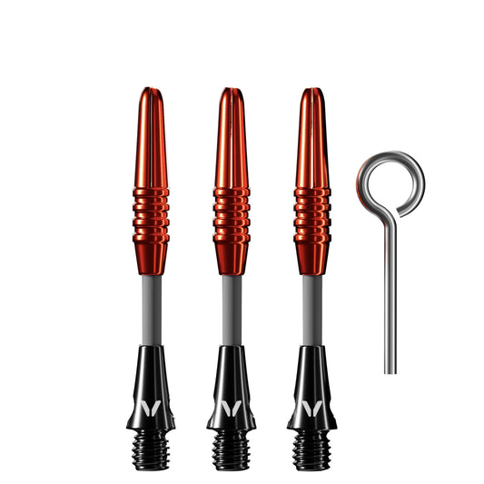 Viper Carbon Fiber Dart Shafts - Short - Red