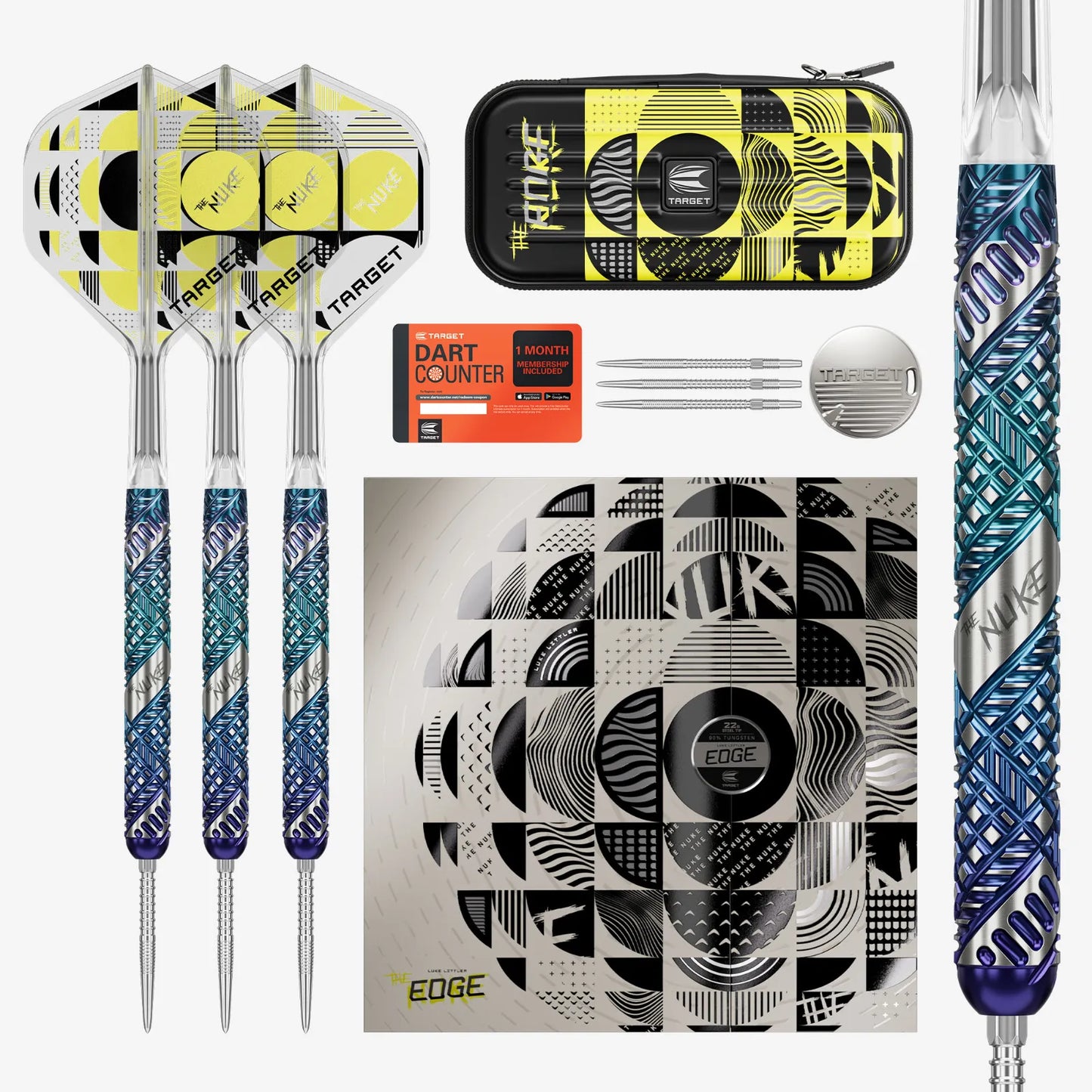 Target Luke Littler Edge Swiss Point Steel Tip Darts - 23gm