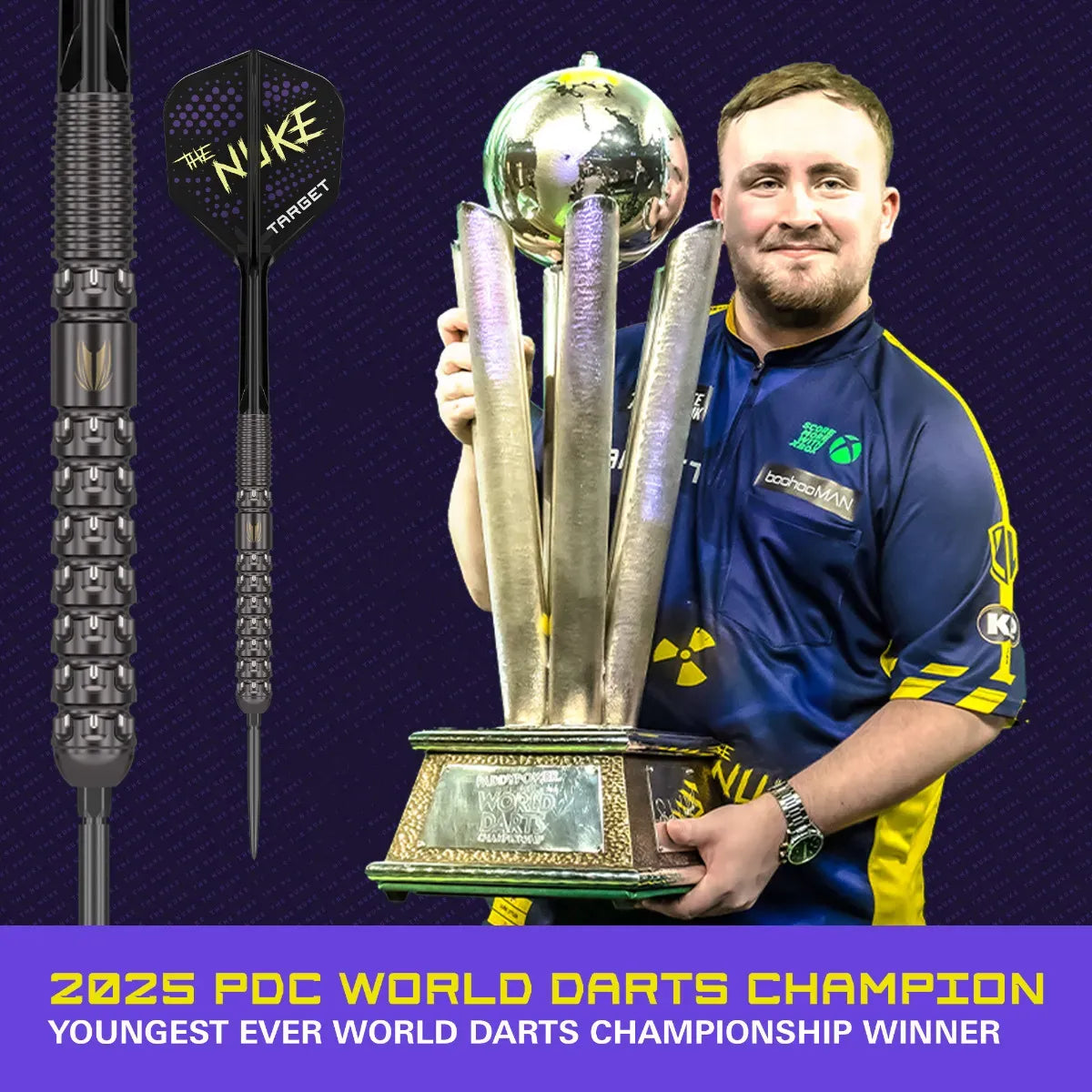 Target Luke Littler G1 Prodigy Swiss Point Steel Tip Darts - 23gm