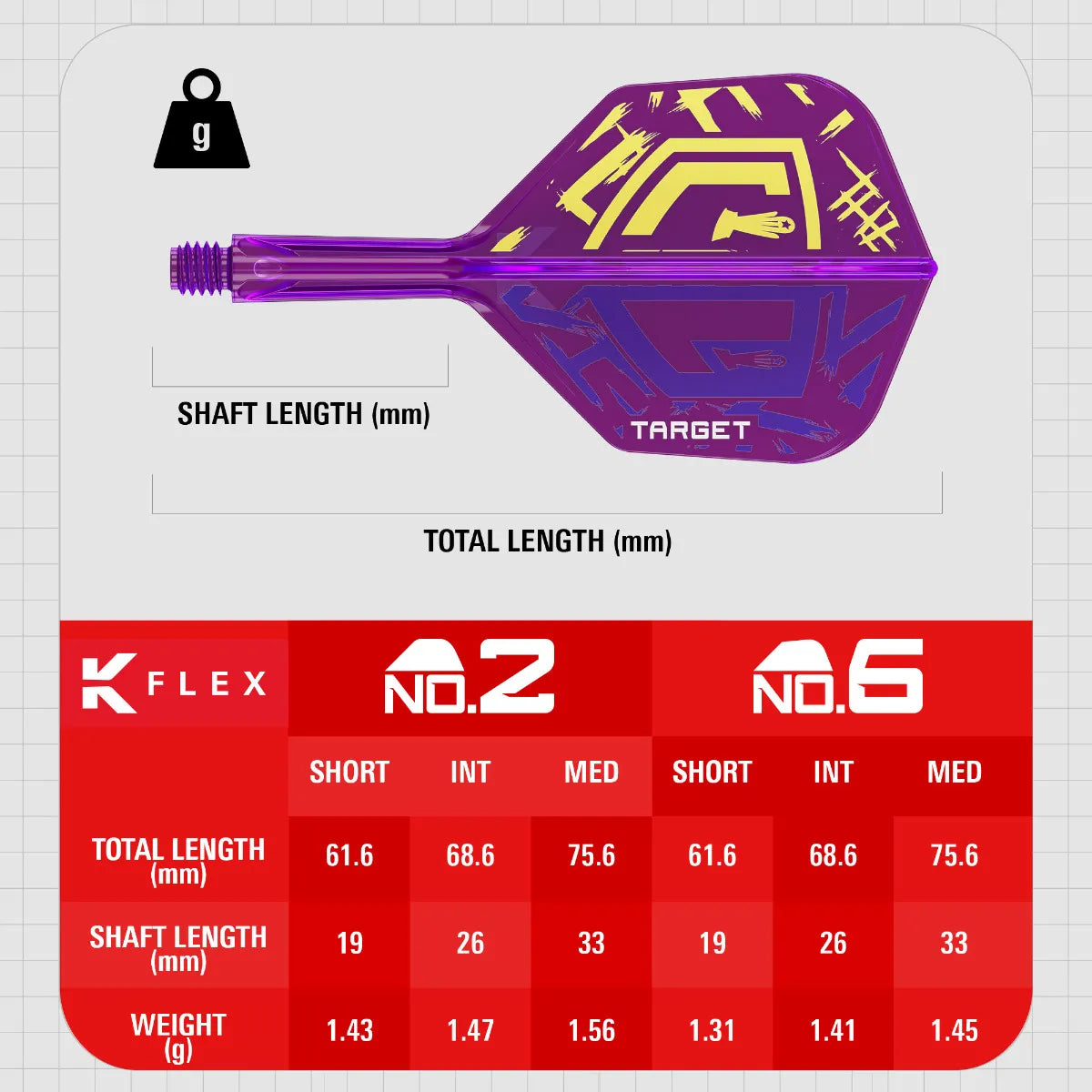 Target Luke Littler World ChampionK-Flex Flight System No. 2 Short