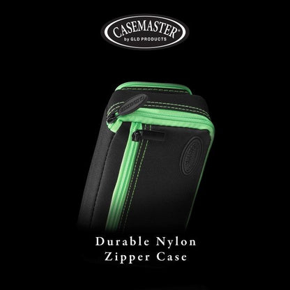 Casemaster Plazma Plus Dart Case Black with Green Trim and Phone Pocket Dart Case