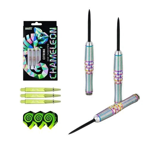 One80 カメレオン　シトリン　20g 90% tungsten 2BA One80 Chameleon Citrine 22 gram 90% Tungsten Steel Tip Dart