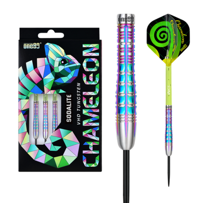 One80 Chameleon Sodalite 25 gram 90% Tungsten Steel Tip Dart Set