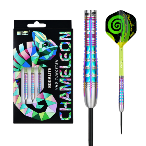 One80 Chameleon Sodalite 25 gram 90% Tungsten Steel Tip Dart Set