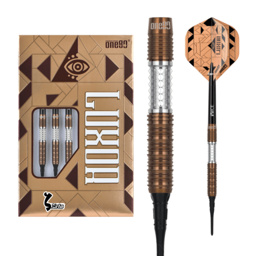 One80 Luxor Zeta 18 gram 90% Tungsten Soft Tip Dart Set