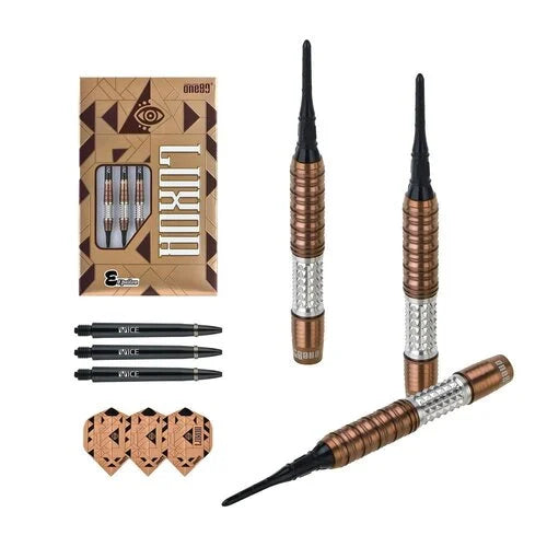One80 Luxor Zeta 20 gram 90% Tungsten Soft Tip Dart Set