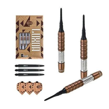 One80 Luxor Zeta 18 gram 90% Tungsten Soft Tip Dart Set