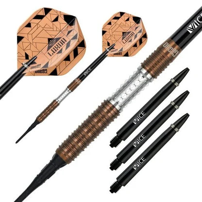 One80 Luxor Zeta 18 gram 90% Tungsten Soft Tip Dart Set
