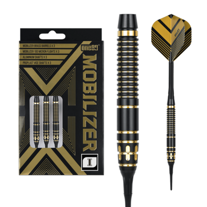 One80 Mobilizer 01 18 gram Brass Soft Tip Dart Set