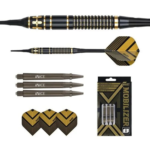 One80 Mobilizer 01 18 gram Brass Soft Tip Dart Set