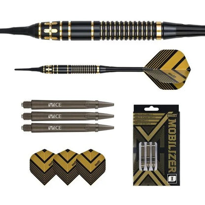 One80 Mobilizer 01 18 gram Brass Soft Tip Dart Set