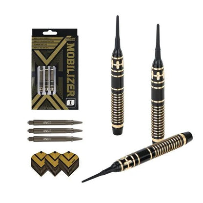 One80 Mobilizer 01 18 gram Brass Soft Tip Dart Set