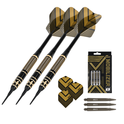 One80 Mobilizer 01 18 gram Brass Soft Tip Dart Set