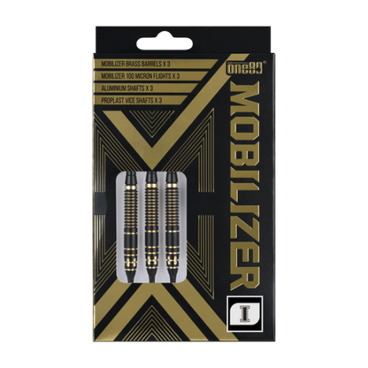 One80 Mobilizer 01 18 gram Brass Soft Tip Dart Set