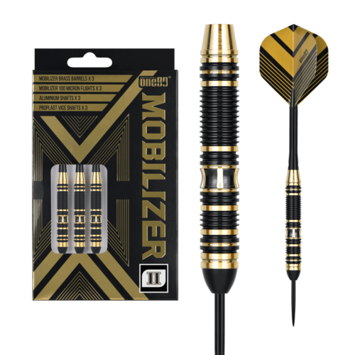 One80 Mobilizer 02 20 gram Brass Steel Tip Dart Set – Mack Darts