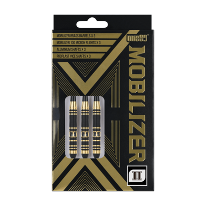 One80 Mobilizer 02 22 gram Brass Steel Tip Dart Set
