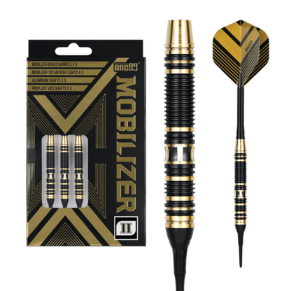 One80 Mobilizer 02 18 gram Brass Soft Tip Dart Set