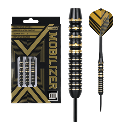 One80 Mobilizer 03 22 gram Brass Steel Tip Dart Set