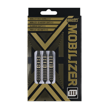 One80 Mobilizer 03 22 gram Brass Steel Tip Dart Set