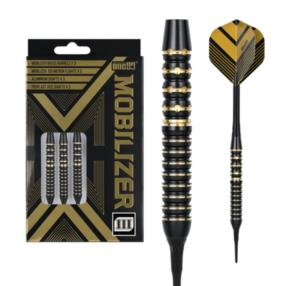 One80 Mobilizer 03 18 gram Brass Soft Tip Dart Set