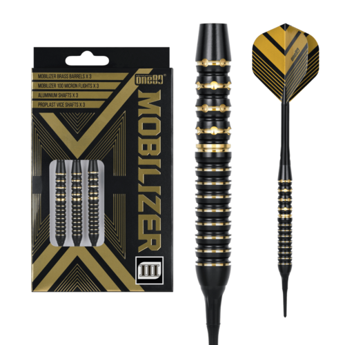One80 Mobilizer 03 18 gram Brass Soft Tip Dart Set