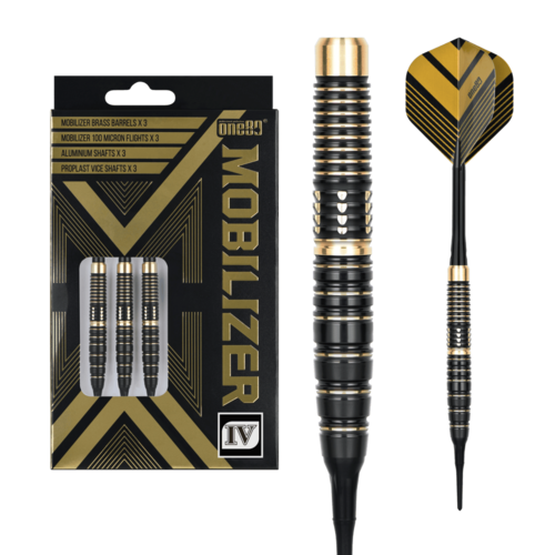 One80 Mobilizer 04 18 gram Brass Soft Tip Dart Set