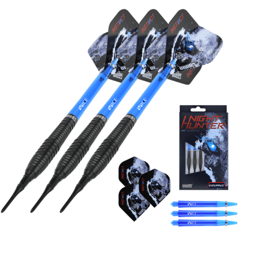 One80 Night Hunter Endurance 18 gram 90% Tungsten Soft Tip Dart Set
