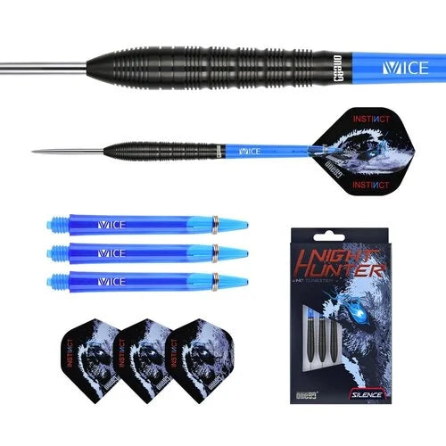One80 Night Hunter Silence 24 gram 90% Tungsten Steel Tip Dart Set